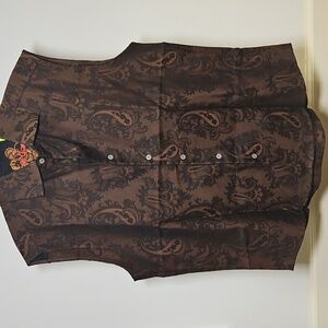 Robert Graham | Brown Paisley Shirt | M